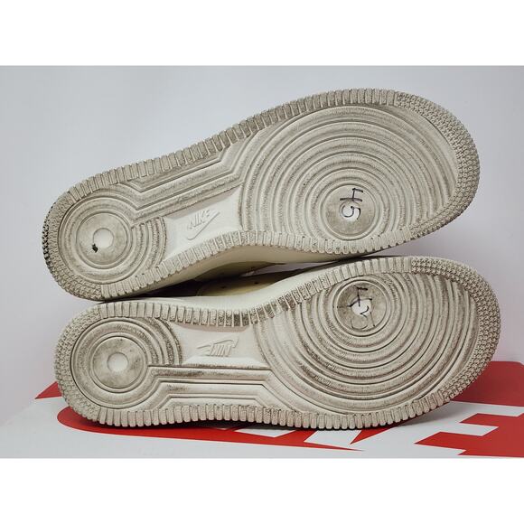 Nike SF Air Force 1 Mid GS MUSHROOM AJ0424-200 Size 5.5y WORN - Picture 7 of 8